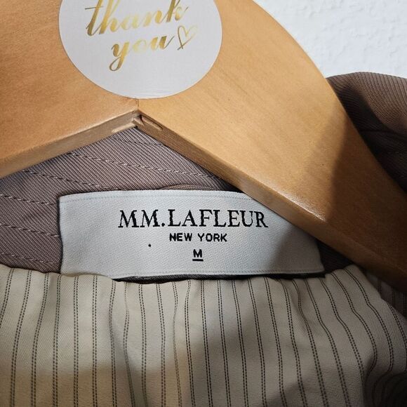 MM Lafleur lightweight wrap around overcoat, deep khaki, women's size medium - Picture 12 of 15